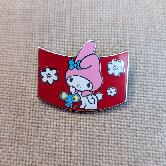 Loungefly Other - loungefly my melody hello kitty enamel pin